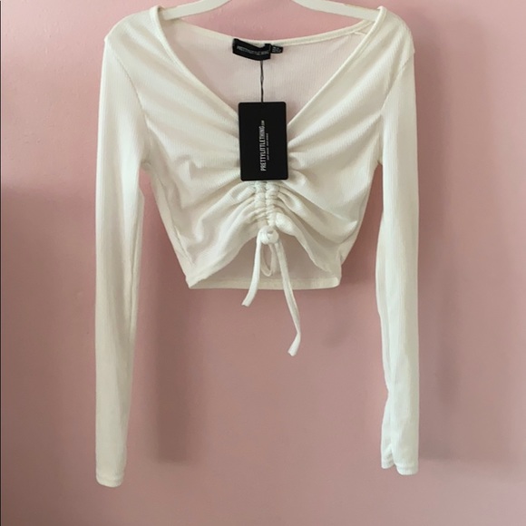 PrettyLittleThing Tops - pinched long sleeve